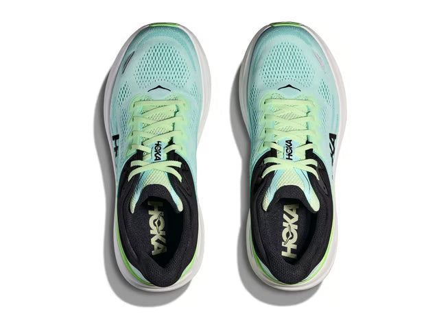 HOKA Bondi 9 Running Shoe – Mint, Lime & Black