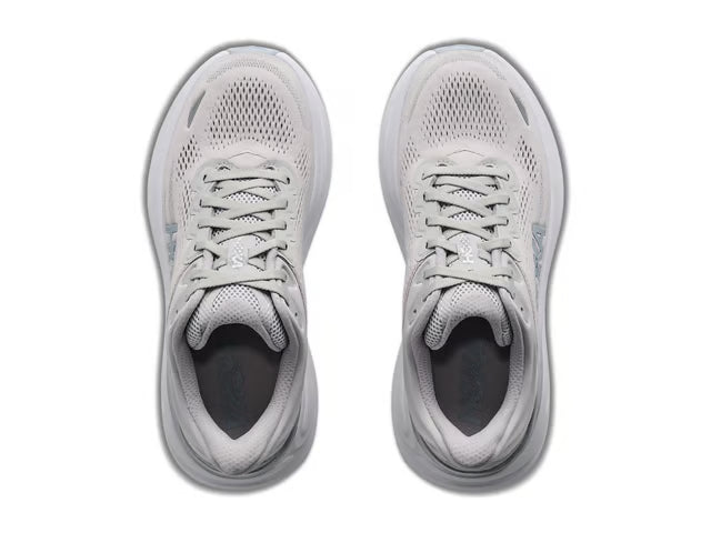 HOKA Bondi 9 Running Shoe – Grey, Black & White