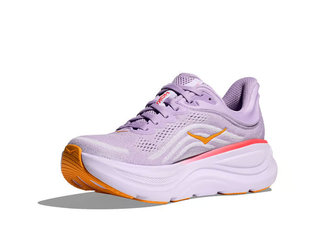 HOKA Bondi 9 Running Shoe – Lavender, Orange & Coral