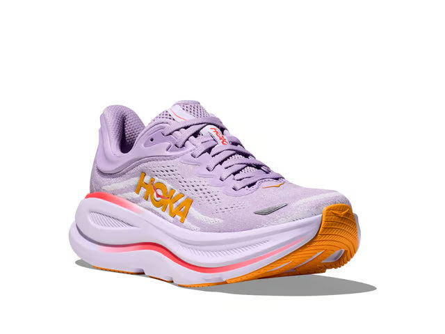 HOKA Bondi 9 Running Shoe – Lavender, Orange & Coral