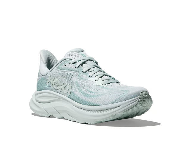 HOKA Clifton 10 – Pale Mint & Light Grey