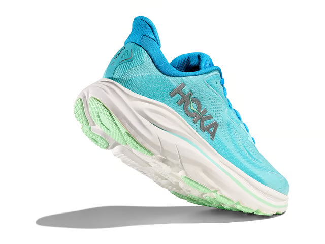 HOKA Clifton 10 – Aqua, Blue & White