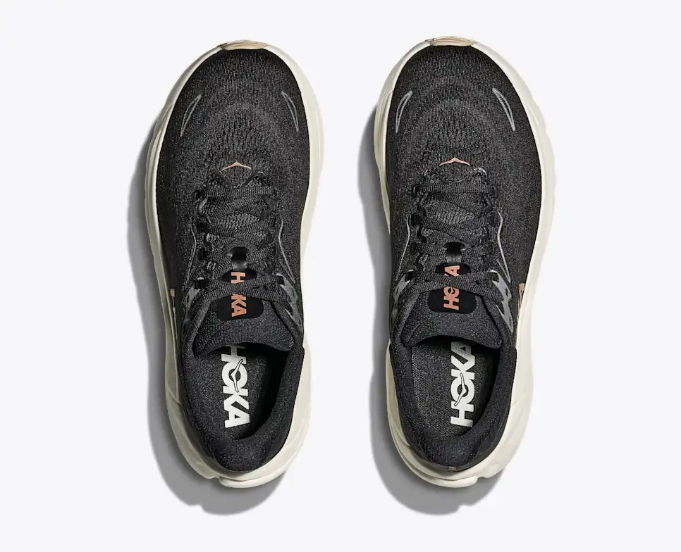 HOKA Clifton 10 – Black, Rose & Cream