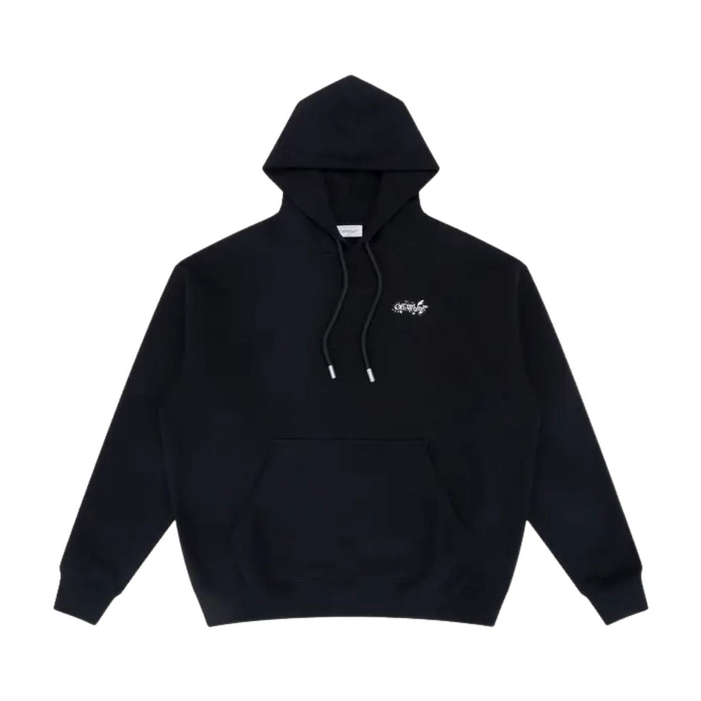 Off-White Paint Splatter Arrow Diag French Terry Hoodie 'Black' 44OWOS26K062-001