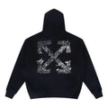 Off-White Paint Splatter Arrow Diag French Terry Hoodie 'Black' 44OWOS26K062-001