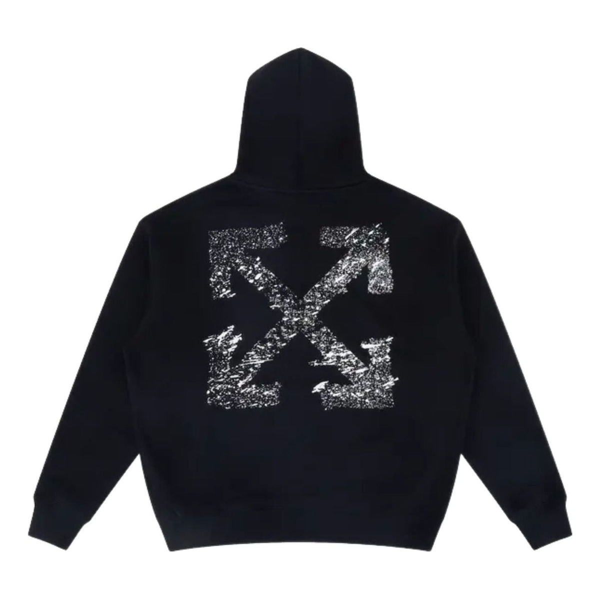 Off-White Paint Splatter Arrow Diag French Terry Hoodie 'Black' 44OWOS26K062-001