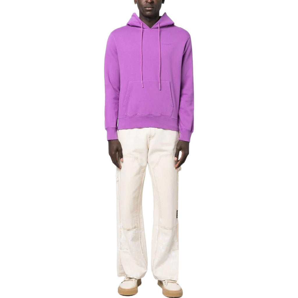 Off-White Logo-Print Cotton Hoodie OMBB097S23FLE0013636