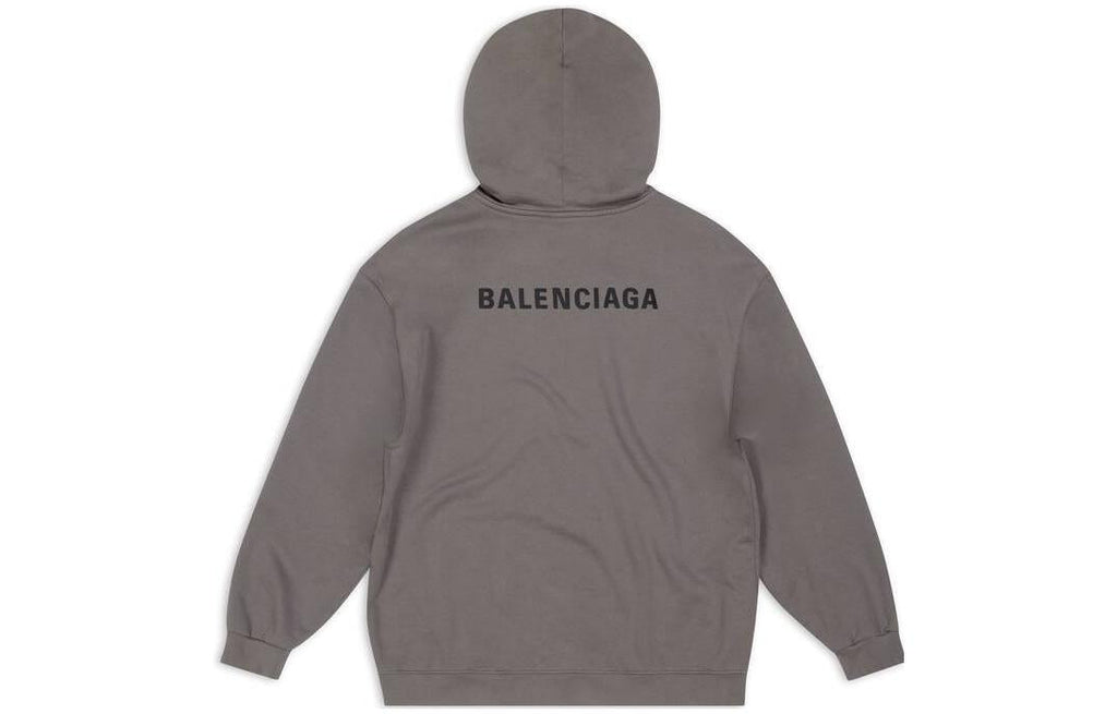 Balenciaga Back Hoodie Medium Fit 'Grey' 600583TNVH11227