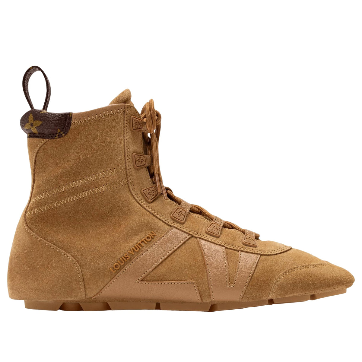 LOUIS VUITTON Sneakerina Ankle Boot 'Cognac Brown' 1AK5K1