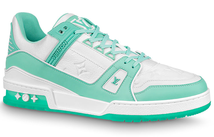 LOUIS VUITTON Trainer Sneakers 'Teal White' 1A8KBQ