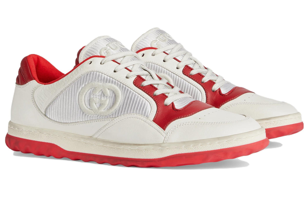 Gucci Mac80 Embroidered Sneakers 'White Red' 749896-AAB79-9150