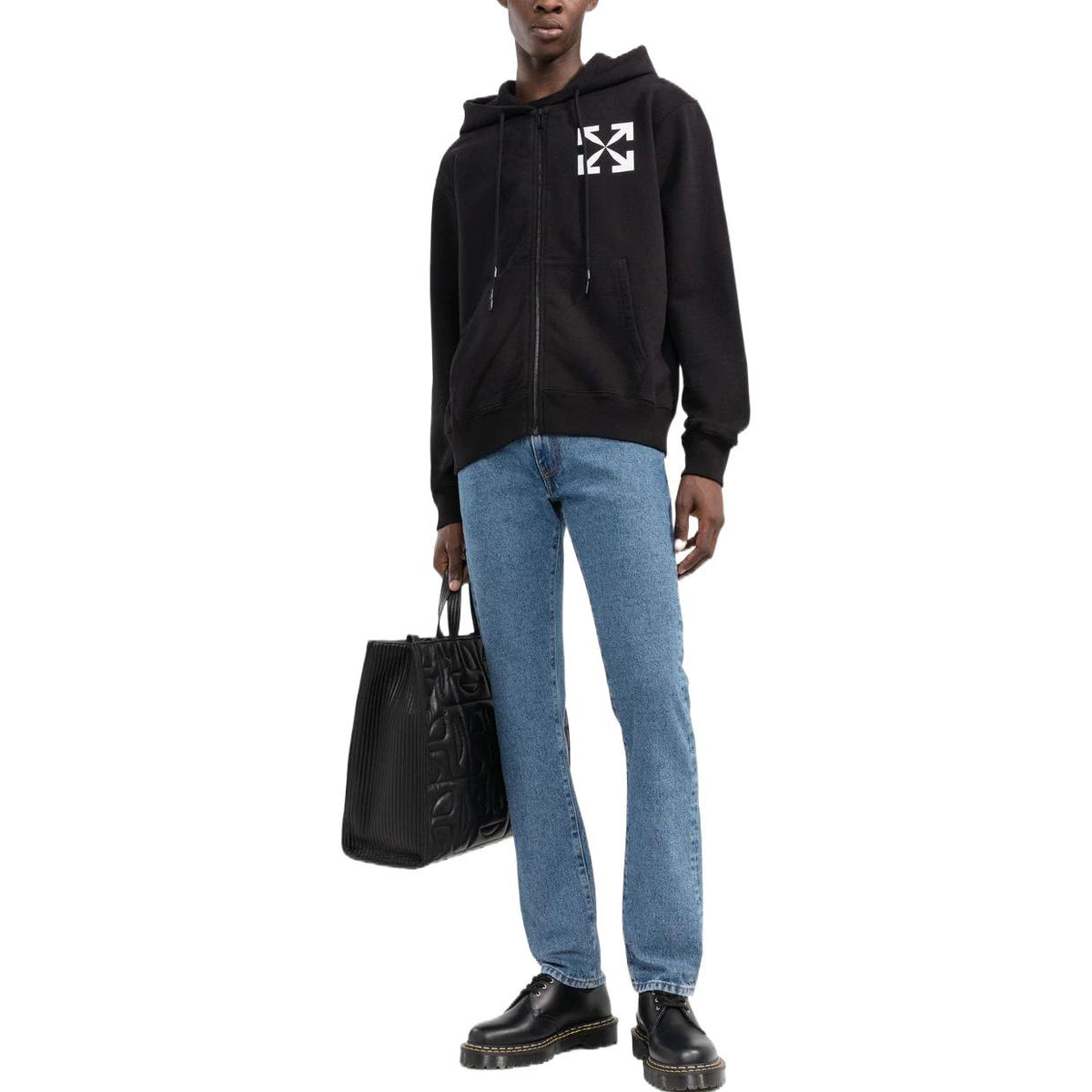 Off-White Arrow Hoodie 'Black' OMBE013C99FLE00210011