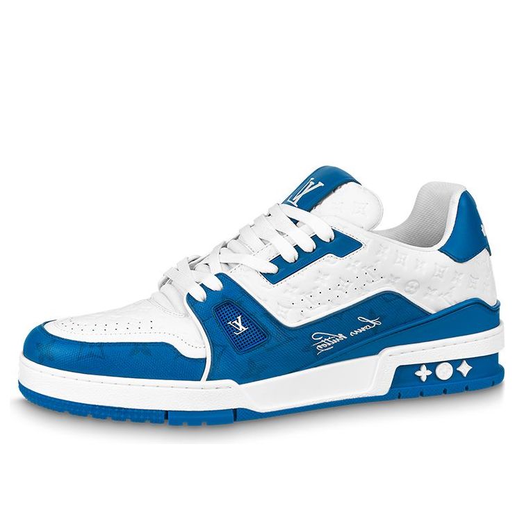 LOUIS VUITTON LV Trainers 'White Blue' 1ABOH4