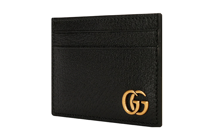 Gucci GG Marmont Card Holder Wallet 'Black' 436022-DJ20T-1000