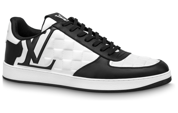 LOUIS VUITTON Rivoli Sneakers 'White Plaid with Black Side Logo' 1ABFDZ
