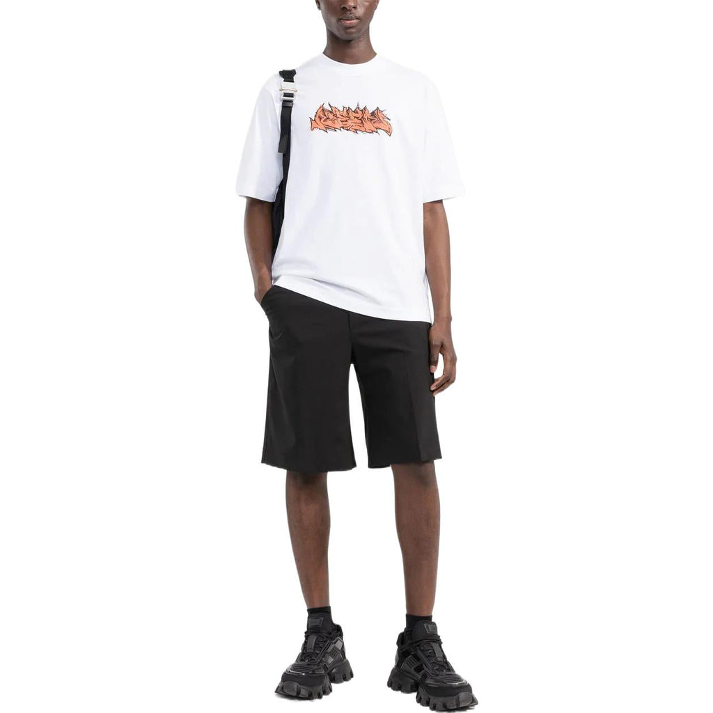 Off-White Logo Print Short Sleeve Tee 'White' OMAA119S22JER0070120