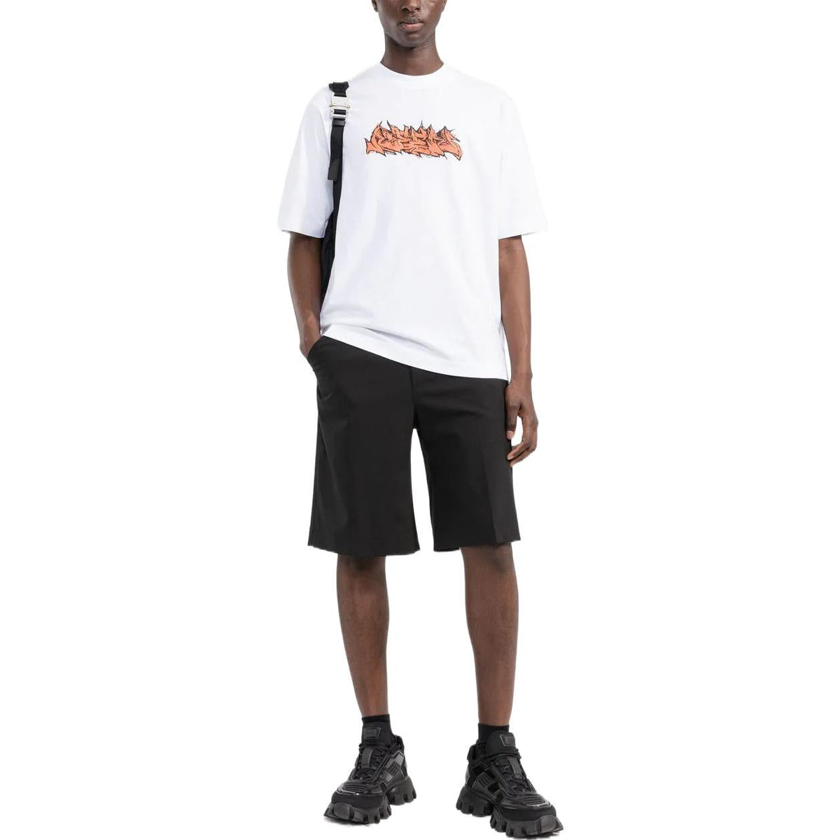 Off-White Logo Print Short Sleeve Tee 'White' OMAA119S22JER0070120