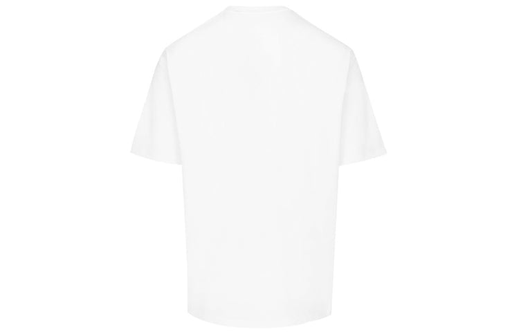 Burberry Cotton Logo Printing Classic Short Sleeve Unisex White 8026017