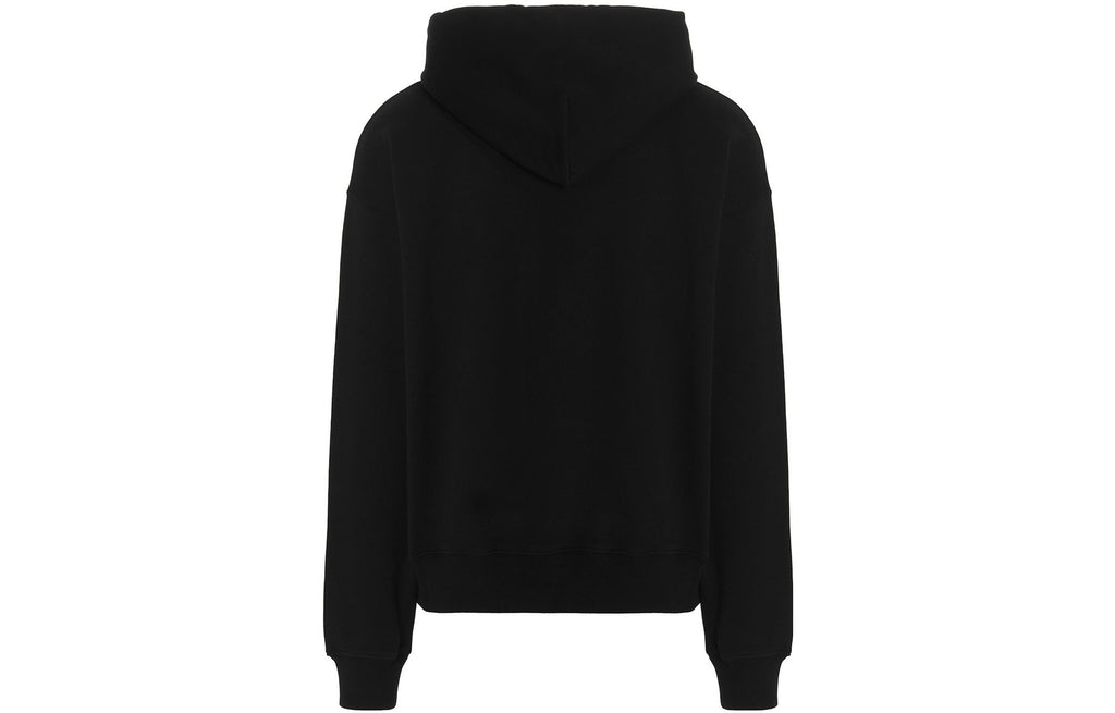 Men's Off-White FW22 Alphabet Logo Printing Hooded Long Sleeves Loose Fit Black OMBB085F22FLE0021001
