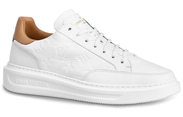 LOUIS VUITTON Beverly Hills Sneakers 'White Monogram with Caramel Top' 1A7WG6