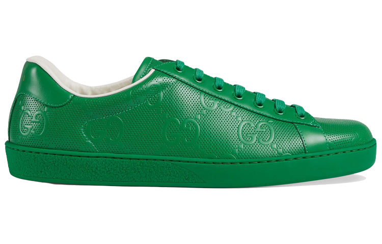 Gucci Ace Series G Printing Sports Shoe 'Green' 625787-1XK10-3727