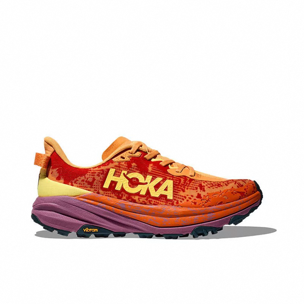HOKA Speedgoat 6 – Orange, Yellow & Plum