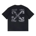 Off-White Paint Splatter Arrow Diag Fit T-Shirt 'Black' 44OWOS26T064001