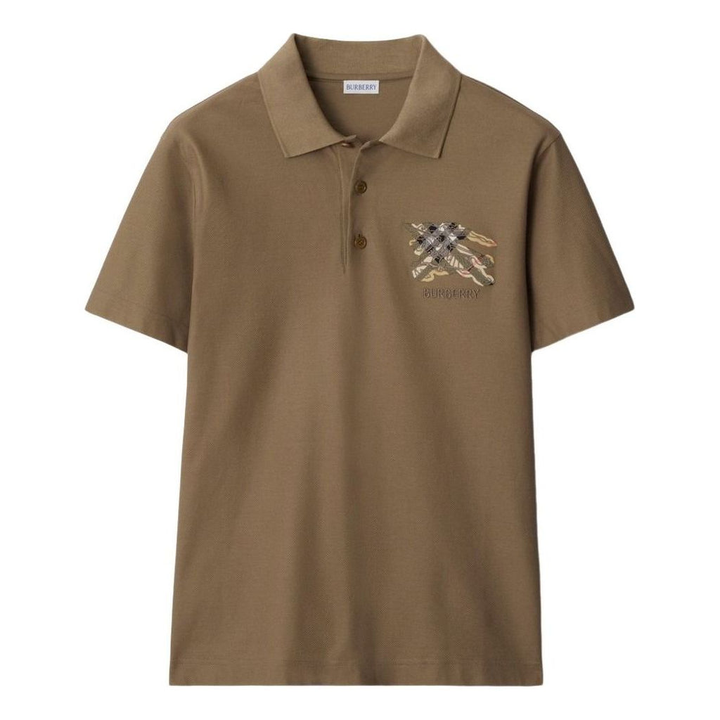 Burberry 25 EKD Check Cotton Polo Shirt 'Clay Brown' 81161191