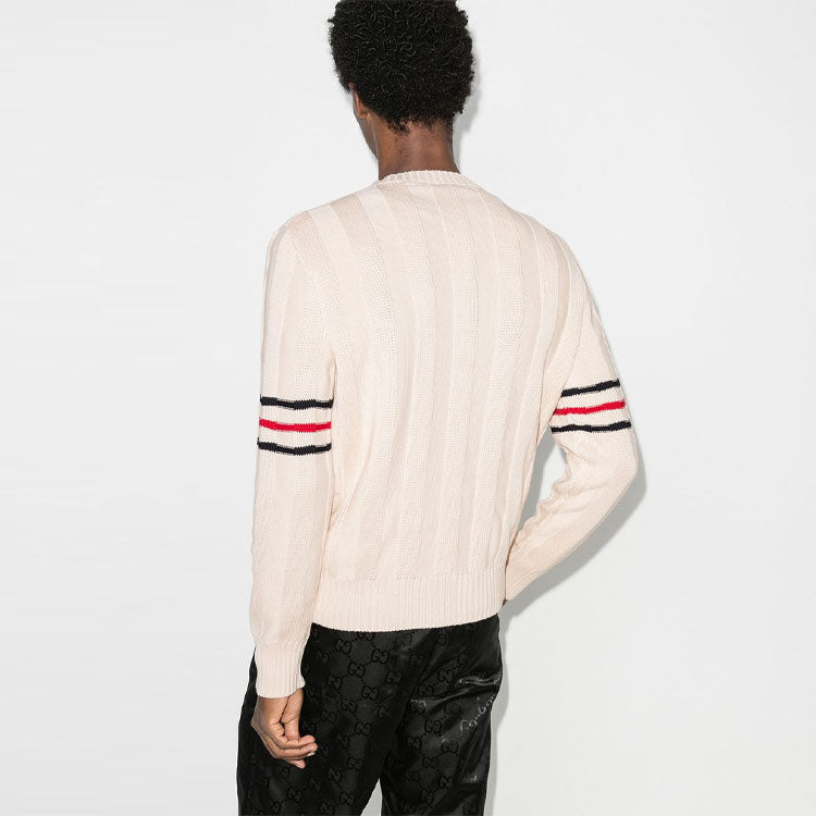 Gucci Double G Cotton Knit Sweater Male White 626068-XKBGM-9071