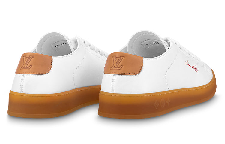 LOUIS VUITTON LV Resort Sneakers 'White Orange' 1ABM8G