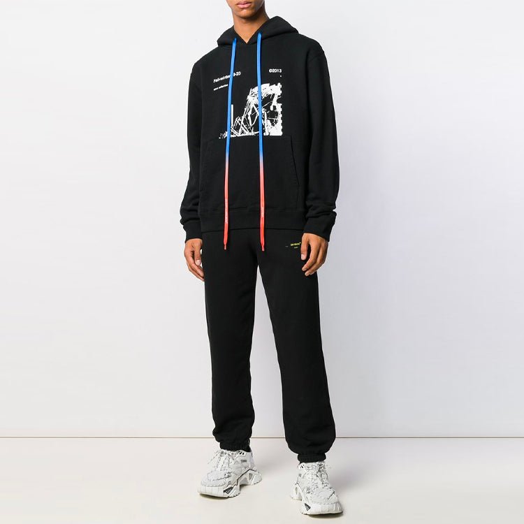 Off-White Mens Arrows Sketch Logo Casual Sports Pants OMCH026F19E300101060