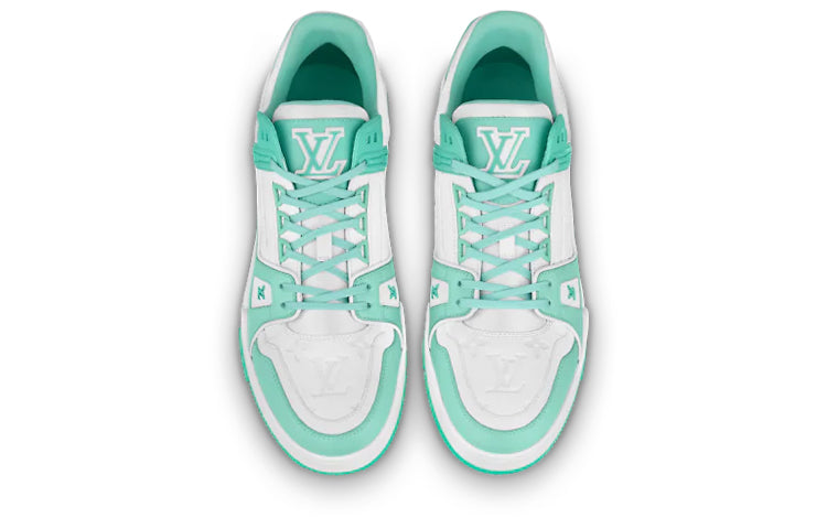 LOUIS VUITTON Trainer Sneakers 'Teal White' 1A8KBQ