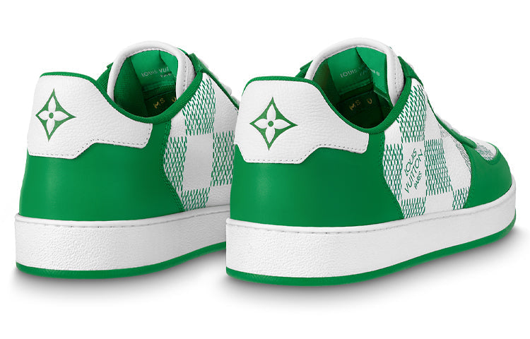 LOUIS VUITTON LV Rivoli Sneakers 'Green with Plaid' 1A9ZFK