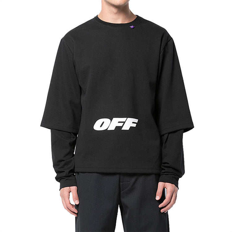 Off-White Mens Cotton Long Sleeve Sweatshirt OMAB022E184050031001