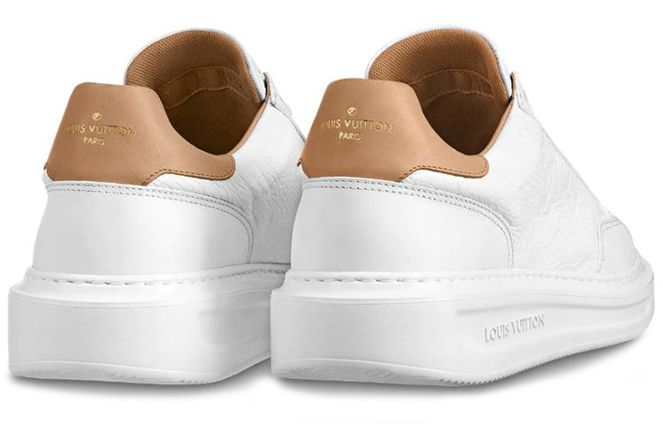LOUIS VUITTON Beverly Hills Sneakers 'White Monogram with Caramel Top' 1A7WG6