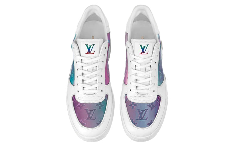 LOUIS VUITTON Rivoli Sneakers 'White with Shell Shine Monogram' 1A99N7