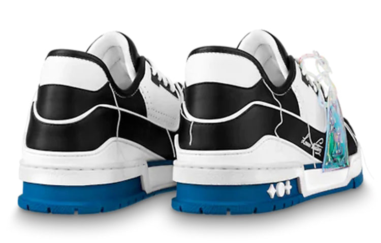 LOUIS VUITTON LV Trainers Black Blue WHite' 1A8Q7L