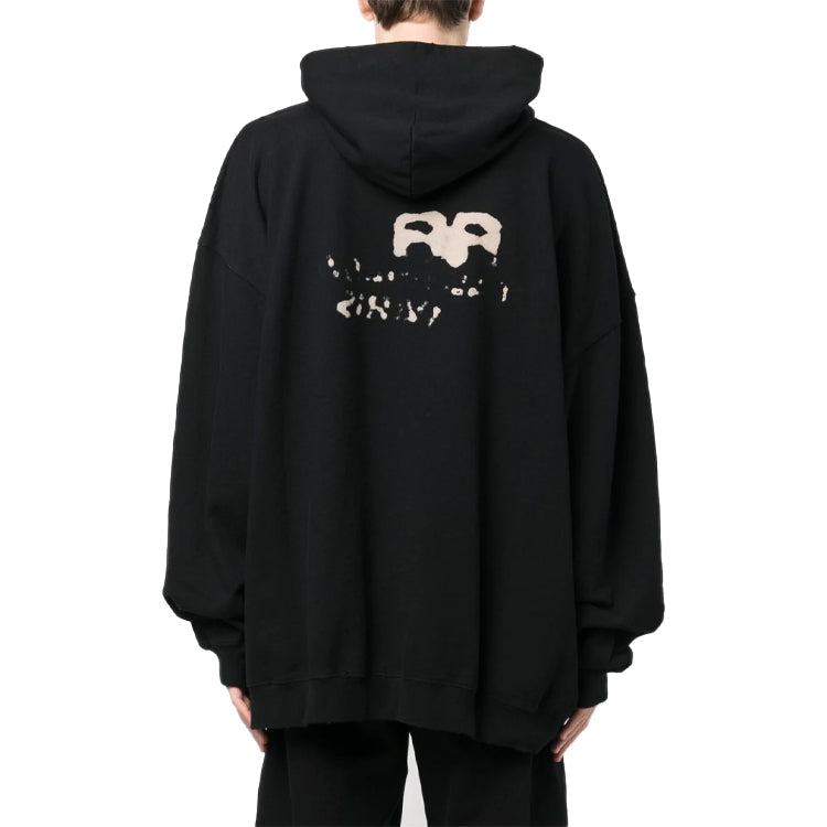 Balenciaga Hand-Drawn BB Icon Hoodie Large Fit 'Black' 620973TNVQ11059