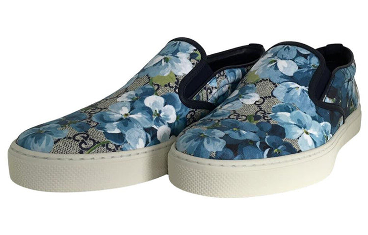 Gucci GG Supreme Canvas Slip-On 'Blue Floral' 546152-KU2E0-8471