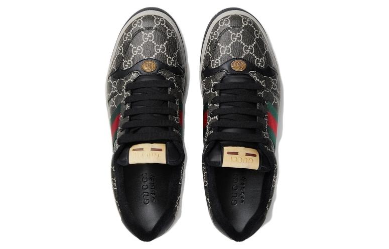 Gucci Screener sneaker GG Supreme canvas 'Black Grey' 763525-FACMI-8444