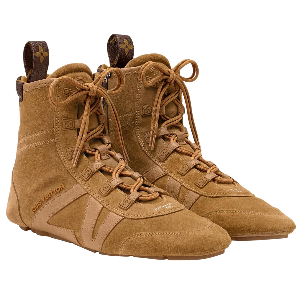 LOUIS VUITTON Sneakerina Ankle Boot 'Cognac Brown' 1AK5K1