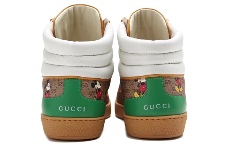 Gucci X Disney Mickey Mouse GG Sneakers 'Brown Yellow' 603698-HWU70-8485