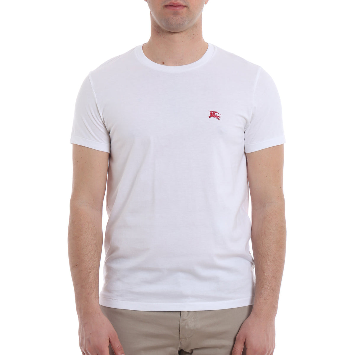 Burberry Logo Pattern Short Sleeve White 80038311