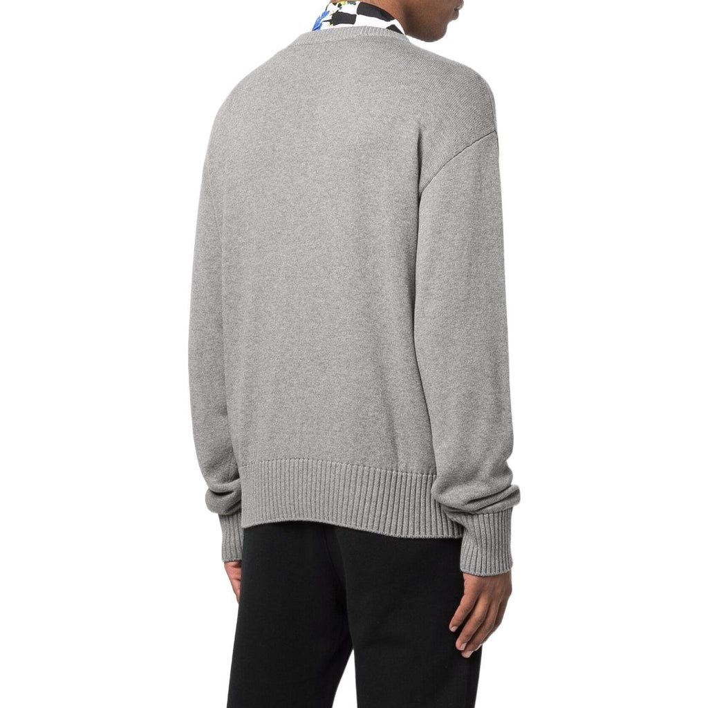 Off-White Logo Embroidered Knitted Jumper OMHE091C99KNI0010610