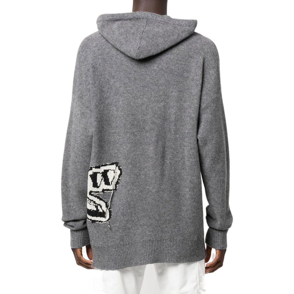 Off-White Intarsia Knit Hoodie OMHA155F22KNI0010610
