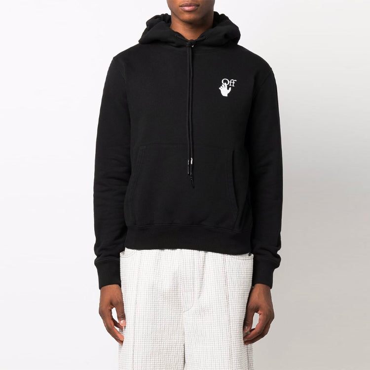Off-White FW21 Arrow Pattern Long Sleeves Version Black OMBB034F21FLE0021084