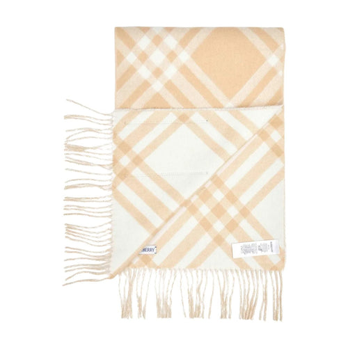 (WMNS) Burberry Check Cashmere Scarf 'Beige' 8115258