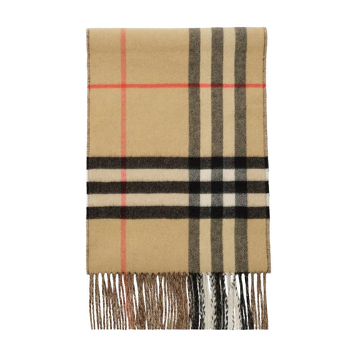 (WMNS) Burberry Check Cashmere Scarf 'Brown' 8117705