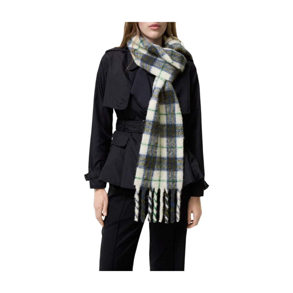 (WMNS) Burberry Check Scarf 'Blue' 8126902