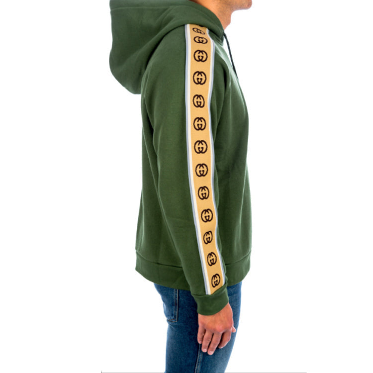 Gucci Knitted Cotton Hooded Sweater For Men Green 596230-XJBUW-3806